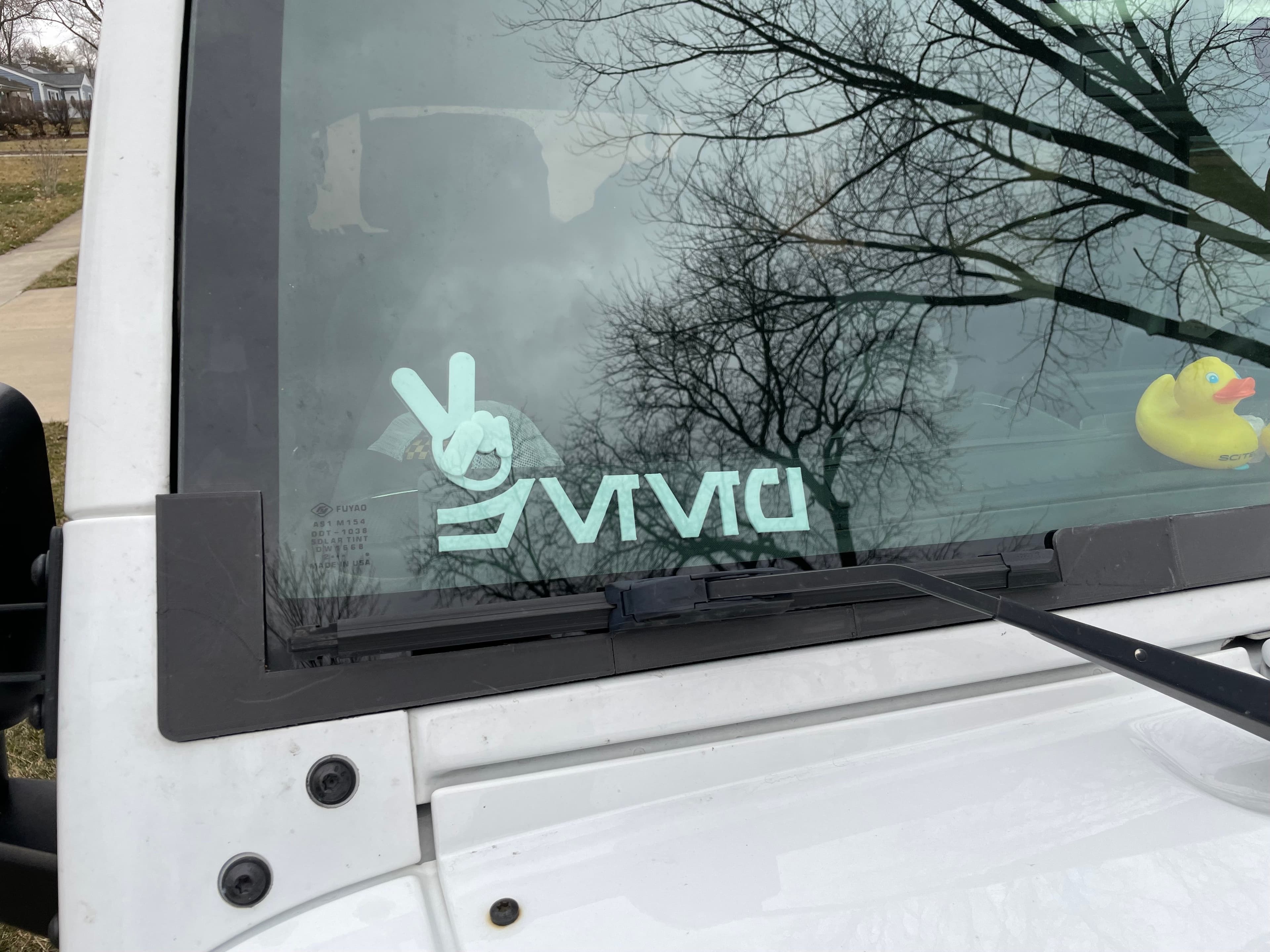 Star Wars Aurebesh Jeep Window Sign