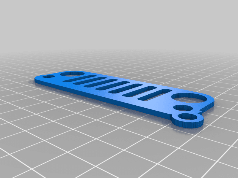 Jeep JK Grill Keychain