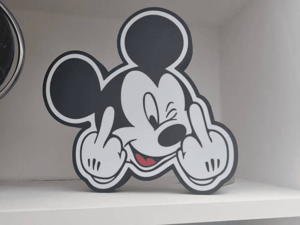 F*** You Mickey Mouse Novelty Print