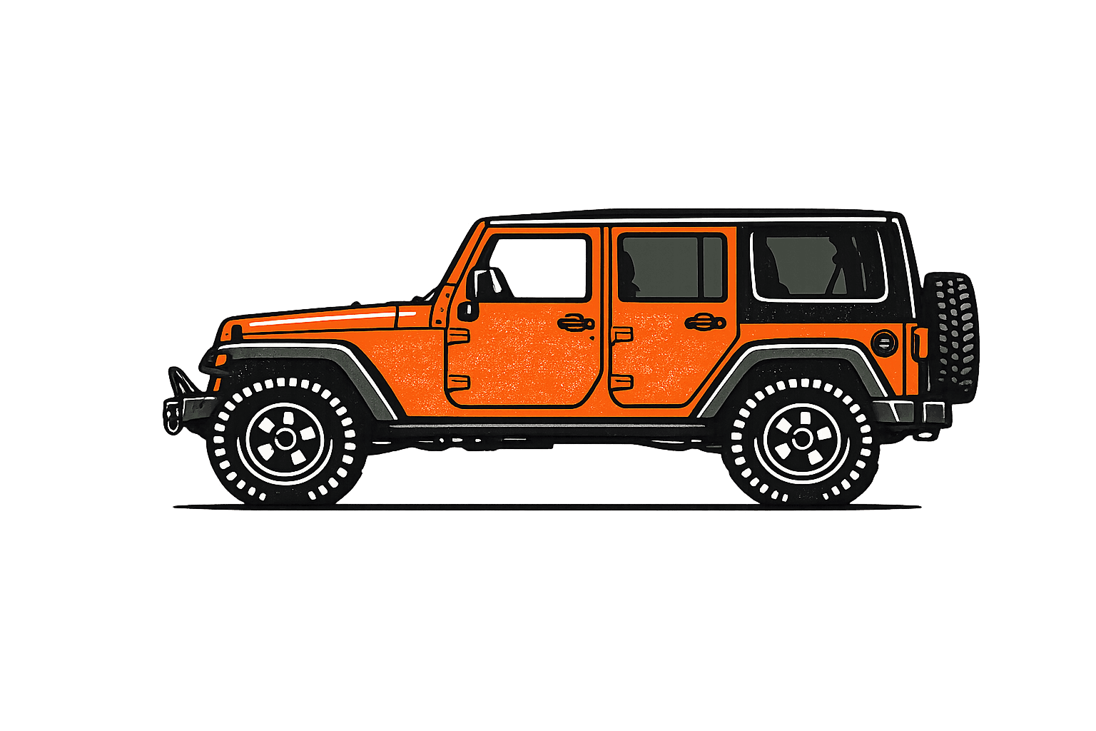 Wrangler JK illustration