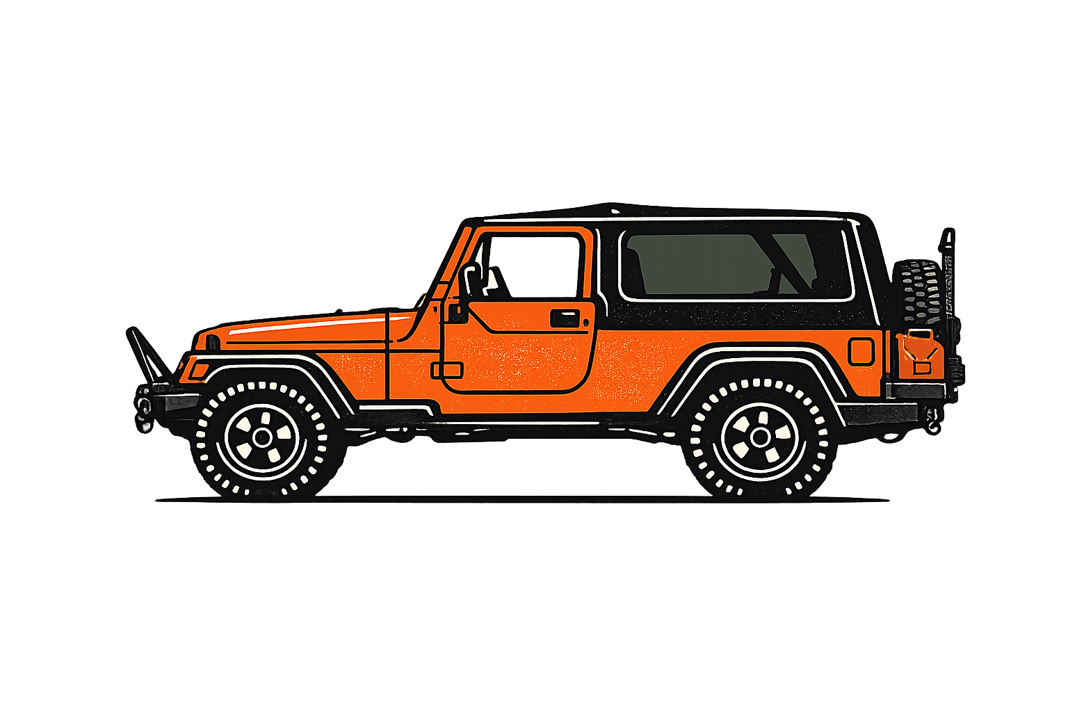 Wrangler Unlimited (LJ) illustration