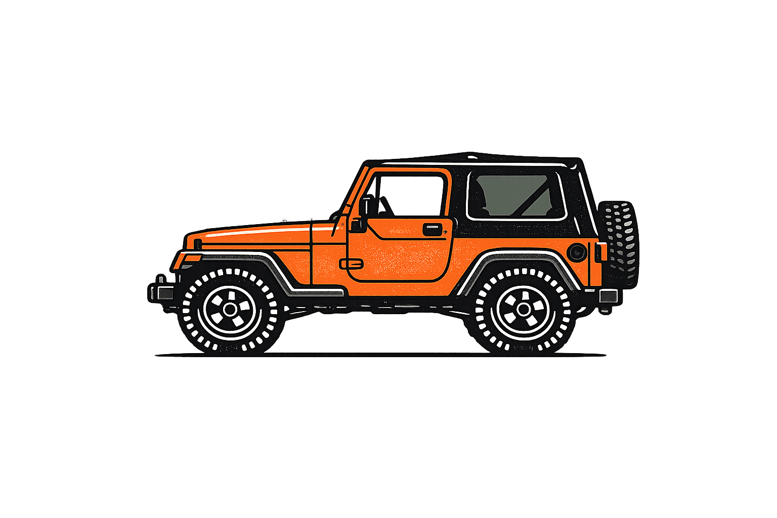Wrangler YJ illustration