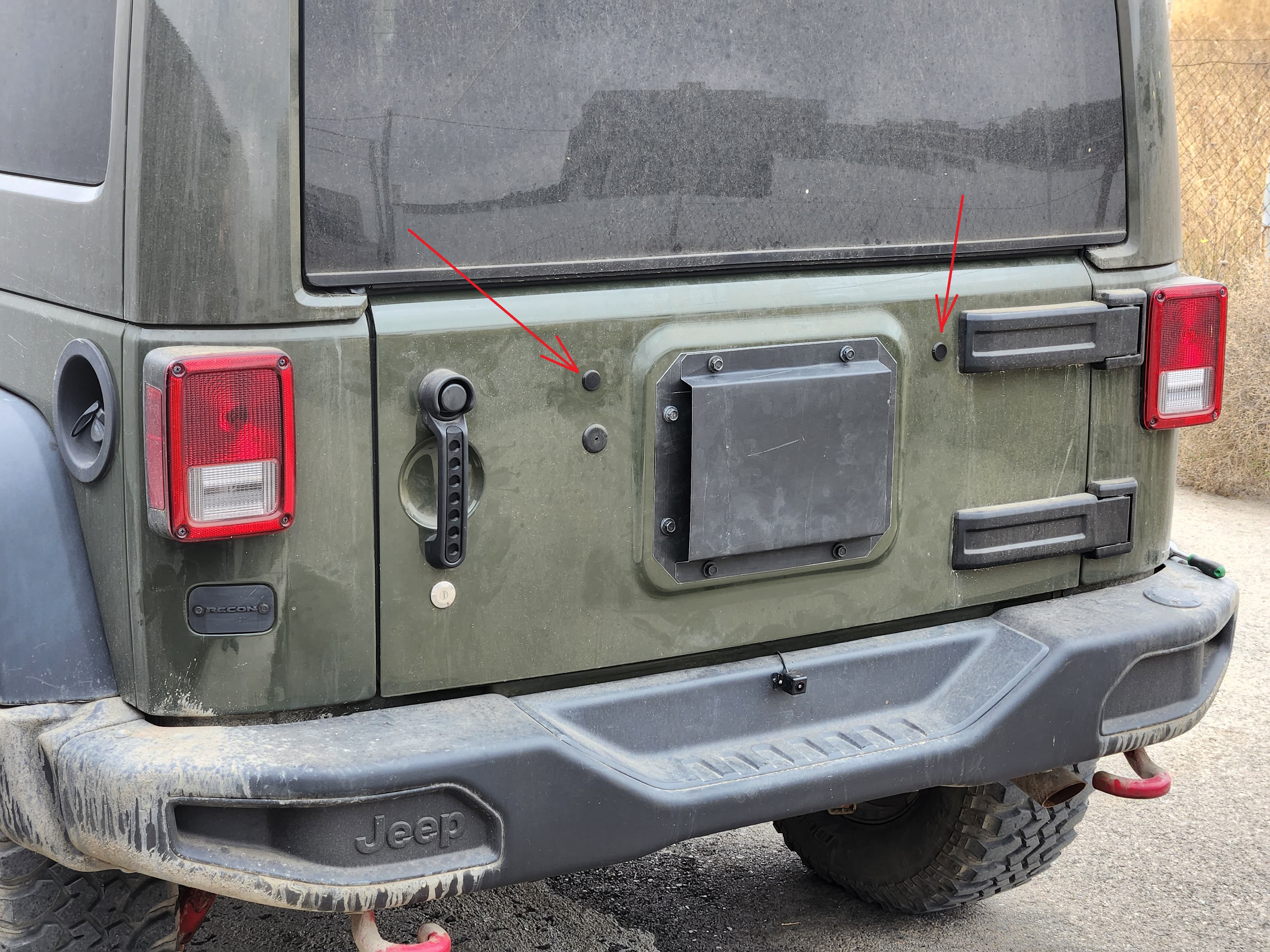 JK Tire Carrier Delete Plug
